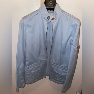 FAY Women’s Jacket in Light Blue Size Medium New Without Tags